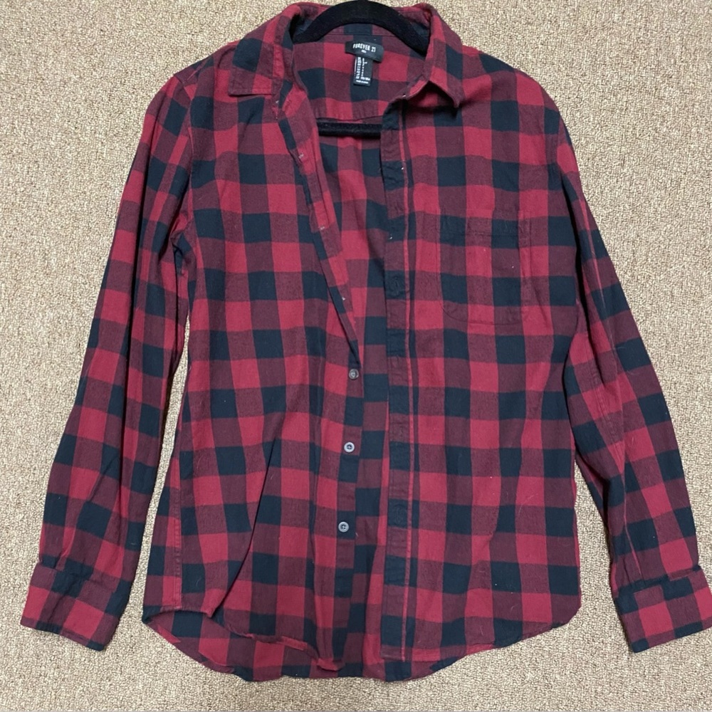 Red Oversized Flannel